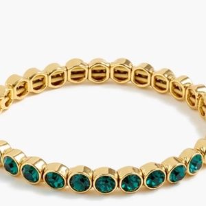 Alison Lou X J.Crew crystal bracelet Green NWT